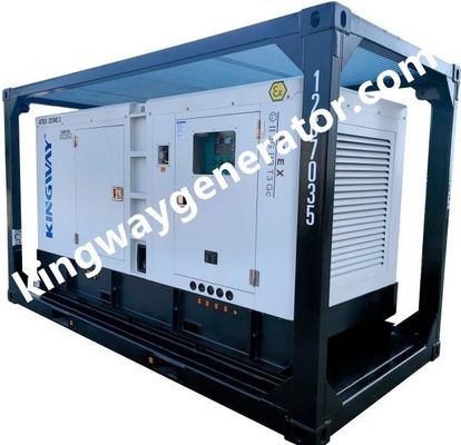 100KVA ゾーンII 爆発防止の静かなディーゼル発電機 DNV 2.7-1 に搭載