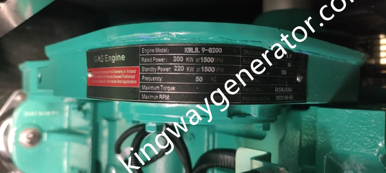 セリウムのKingway良質90KW NGの天燃ガスの発電機はCummins Engineによって低い消費に動力を与えた