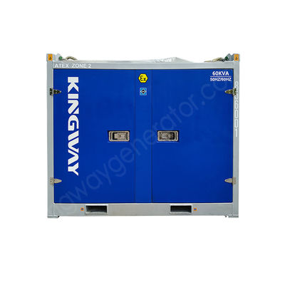 100kVA エンジン付き防爆船舶用発電機、ATEX Zone 2 & DNV 2.7-1 準拠