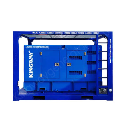 キングウェイ ATEXゾーン2 Sullairエアコンプレッサー 186CFM 100Psi オフショア石油&ガスフィールド