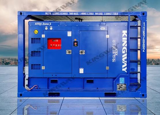 3フェーズ DNVGL 2.7-1 スキッドフレーム ATEX 認証 260 CFM 425CFM 陸上・オフショアプラットフォーム 防爆空気圧縮機