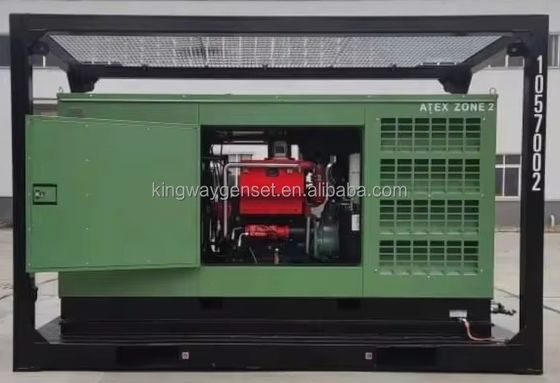 3フェーズ DNVGL 2.7-1 スキッドフレーム ATEX 認証 260 CFM 425CFM 陸上・オフショアプラットフォーム 防爆空気圧縮機