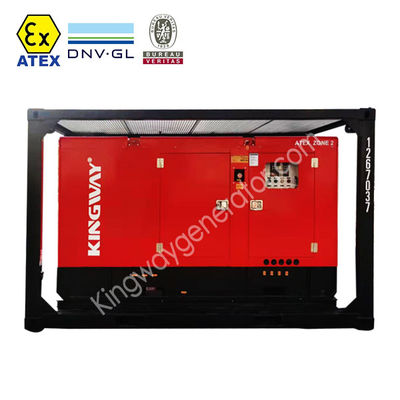80KVA重用ATEXゾーン2オフショア発電機 DNV 2.7-1 スキッドに搭載