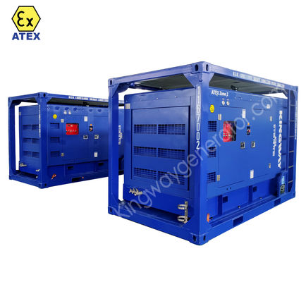 ATEX,375CFM ゾーン2 爆発防止型ディーゼルエンジン用空気圧縮機 DNV GL ST E271 認証されたリフティングフレーム