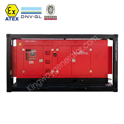 25 ex コンポーネント 危険な地域 ATEX認証 1000kvaゾーン2 防爆ディーゼル発電機セット DNVBV LR 2.7-1 スキッドフレーム