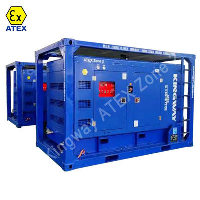 鉱業用 危険な地域 ATEX認証 500kw 625kvaゾーン2 爆発防止ディーゼル発電機セット DNVBV LR 2.7-1 スキッドフレーム