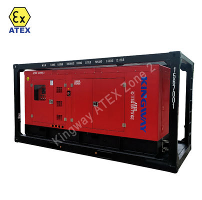 OEM オーダーメイド ATEX 3相 200kw ゾーン2 防爆ディーゼル発電機セット DNVGL 2.7-1 スキッドフレームプラットフォームサービスエンジン