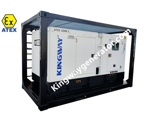 ゾーン2 エクスプロープディーゼルエンジン ATEX認定発電機,水ポンプ,空気圧縮機,DNV 2.7-1のリフティングフレーム