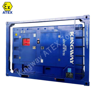 ATEXゾーンII 25kva/20kw 3相ディーゼル発電機セット DNVGL 2.7-1 スキッドフレーム