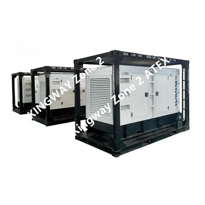 ATEX認証3相 DNVGL 2.7-1 スキッドフレーム 120kw 150kva 陸上オフショアプラットフォームゾーン2発電機