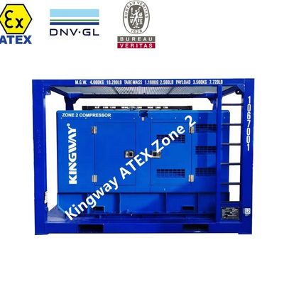 ATEX認証3相 DNVGL 2.7-1 スキッドフレーム 120kw 150kva 陸上オフショアプラットフォームゾーン2発電機