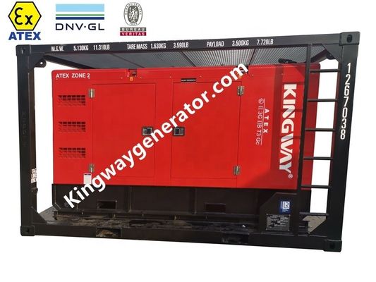 ATEX認証3相 DNVGL 2.7-1 スキッドフレーム 120kw 150kva 陸上オフショアプラットフォームゾーン2発電機