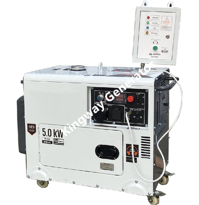 オレンジ色の携帯用発電機の無声発電機セット8KVA 12Hp