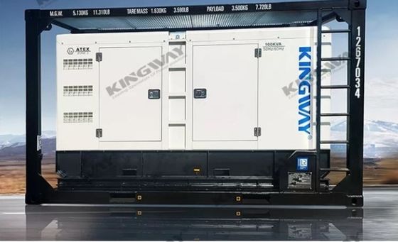 100kVA エンジン付き防爆船舶用発電機、ATEX Zone 2 & DNV 2.7-1 準拠