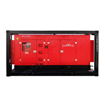 500KVA キングウェイ ATEX Zone 2 T3 防爆サイレントディーゼル発電機 (DNV認証リフティングフレーム付き)