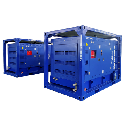 450CFM 150Psi Kingway ATEX Zone 2 T3 防爆 サリバン ディーゼルエンジン エアコンプレッサー DNV フレーム