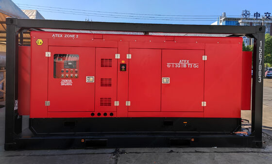 1000KVA キングウェイ ATEX Zone 2 防爆コンテナ型ディーゼル発電機（遠隔監視システム付き）