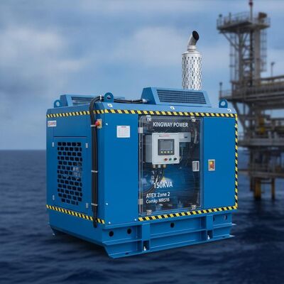 Kingway 150KVA ATEX ゾーン 2 ComAp MRS16 ディーゼル発電機セット (インテリジェント コントローラー付き) オフショア