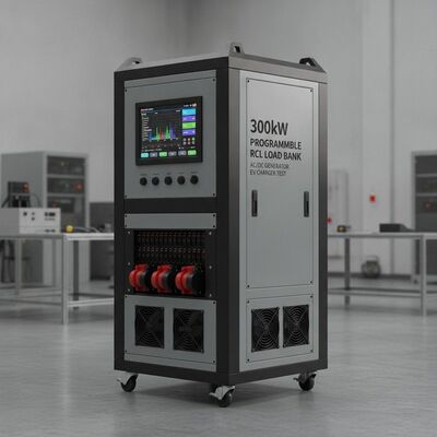 300kW プログラム可能な RCL 抵抗性インダクティブ 容量的な負荷バンク 触覚画面付き AC DC 発電機 EV 充電器 テスト